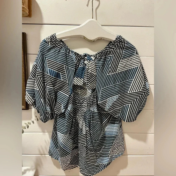 Part Two in Navy white blouse size 36 - Picture 7 of 10